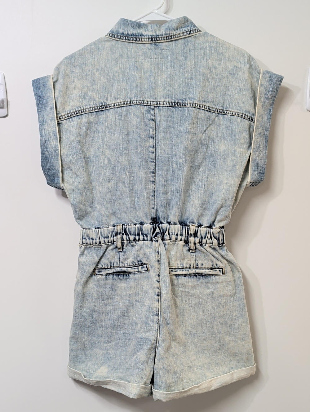 BlankNYC Acid Wash Denim Romper Size Small - Picture 7 of 8